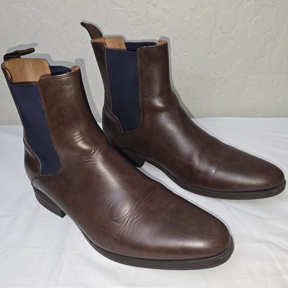 Cole Haan Grand OS Brown Leather Chelsea Ankle Boots Men’s 11.5 M C20269 - Picture 1 of 10